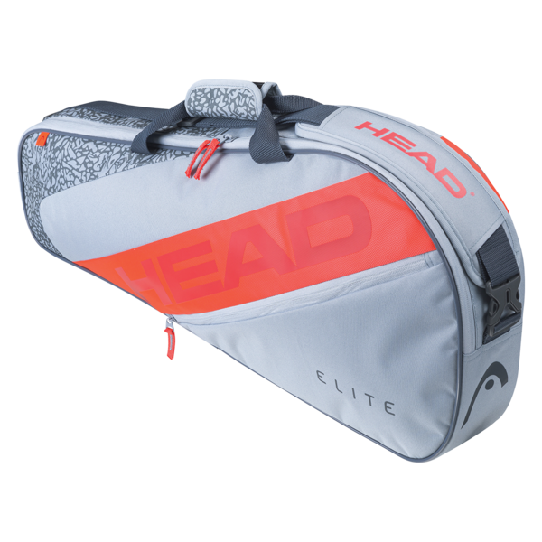 Head Elite 3 Racket Bag Grey Orange