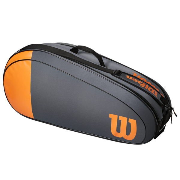 Wilson Team 6 Racket Bag Orange Grey