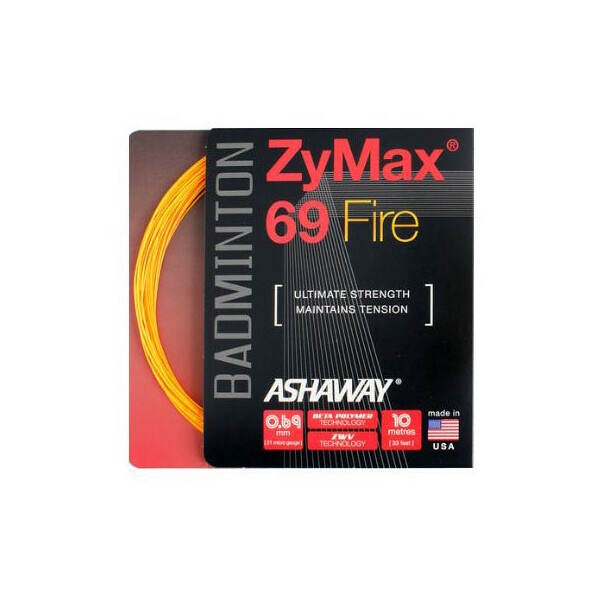 Ashaway Zymax 69 Fire Orange Badminton String