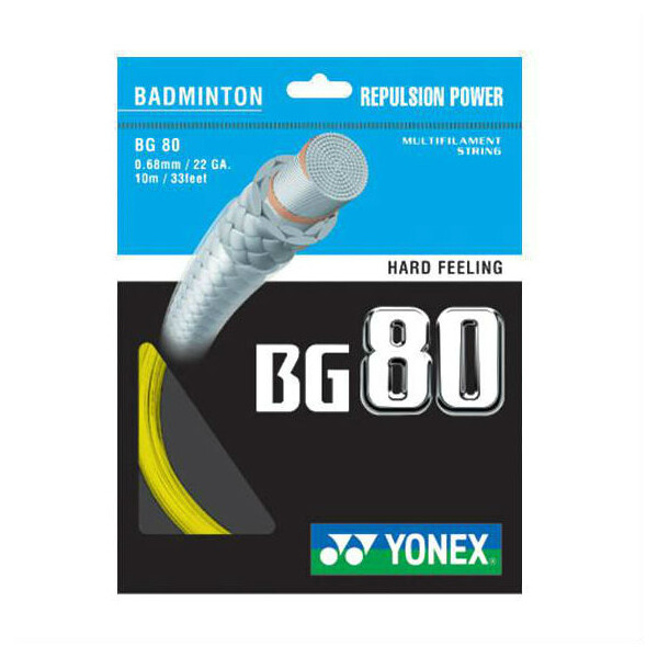 Yonex BG 80 Badminton String Yellow