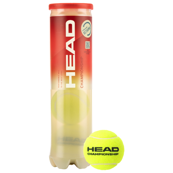 Head Championship Tennis Balls - 4 Ball Tube