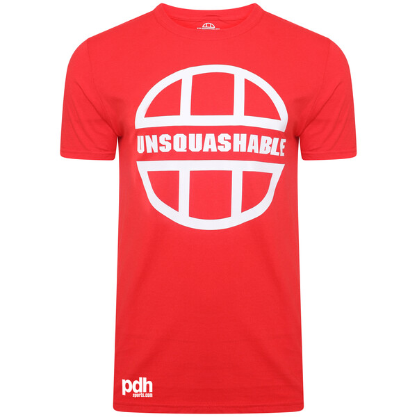 UNSQUASHABLE PDHSports Training Performance T-Shirt Red White