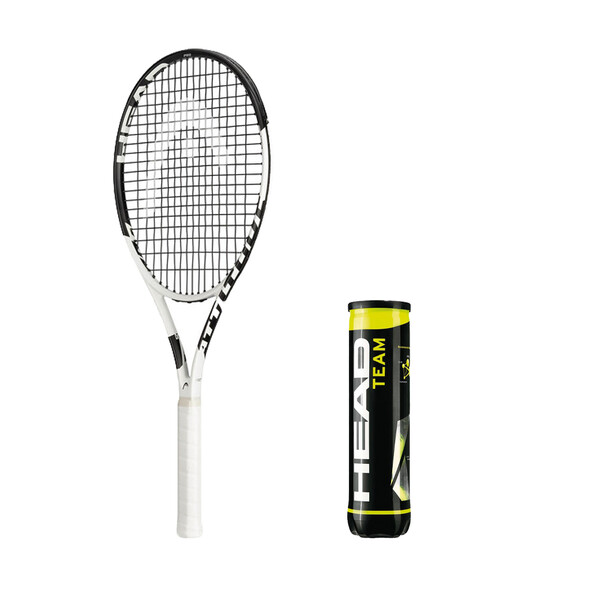 Head MX Attitude Pro Tennis Racket + Balls Saver Bundle