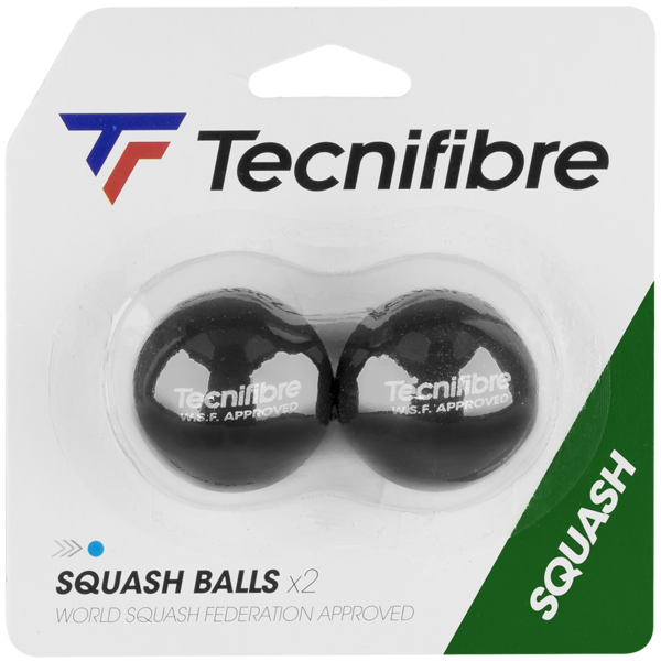 Tecnifibre Squash Balls Blue Dot Pack Of Two