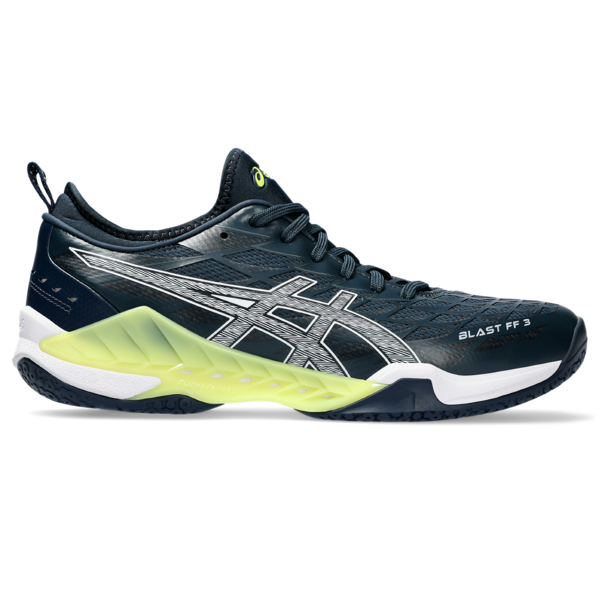 Asics Men's Blast FF 3 Indoor Court Shoes French Blue White