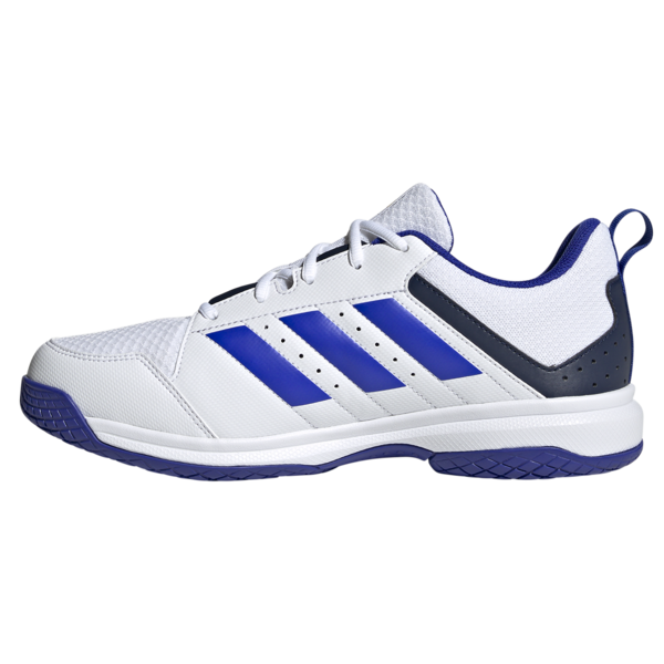 Adidas Ligra 7 Mens Indoor Court Shoes White Cloud Lucid Blue | Great ...