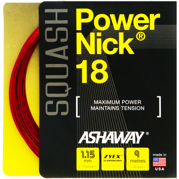 Ashaway PowerNick 18 Squash String - 1 Set