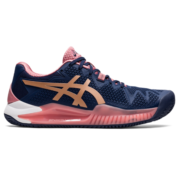 Asics Gel Resolution 8 Clay Women's Tennis Shoes Peacoat Rose Gold