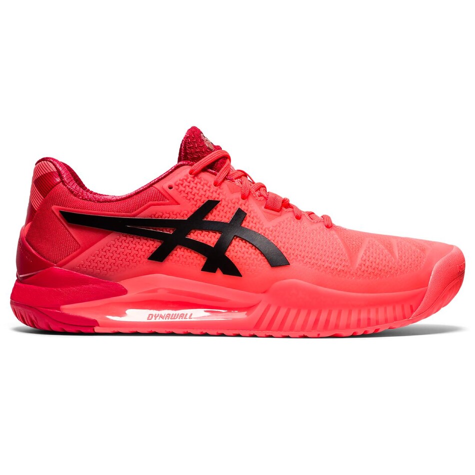 red asics shoes