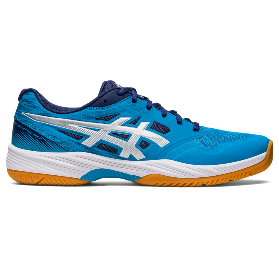 Asics Men's Gel Court Hunter 3 Indoor Court Shoes Island Blue Pure Silver |  Great Discounts - PDHSports