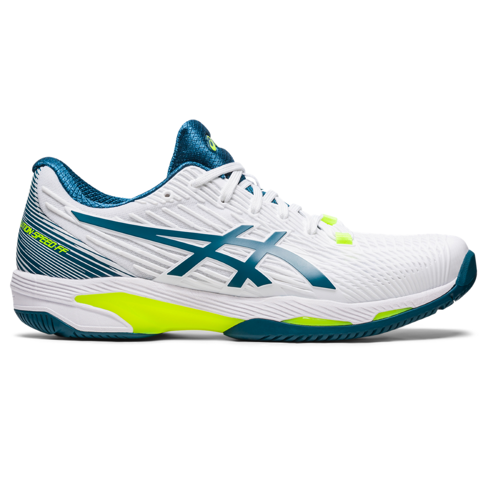 Asics Men's Gel Solution Speed FF 2 Tennis Shoes White Restful Teal ...