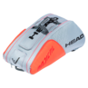 Head Radical 12R Monstercombi Racket Bag Light Grey Orange