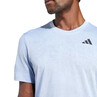 Adidas Men's Tennis Freelift T-shirt Blue Dawn