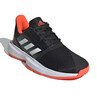 Adidas CourtJam XJ Junior Tennis Shoes Core Black Solar Red