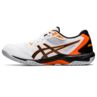 Asics Men's Gel Rocket 10 Indoor Court Shoes White Shocking Orange