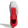 Adidas Men's Adizero Ubersonic 4.0 Tennis Shoe Vivid Red Cloud White
